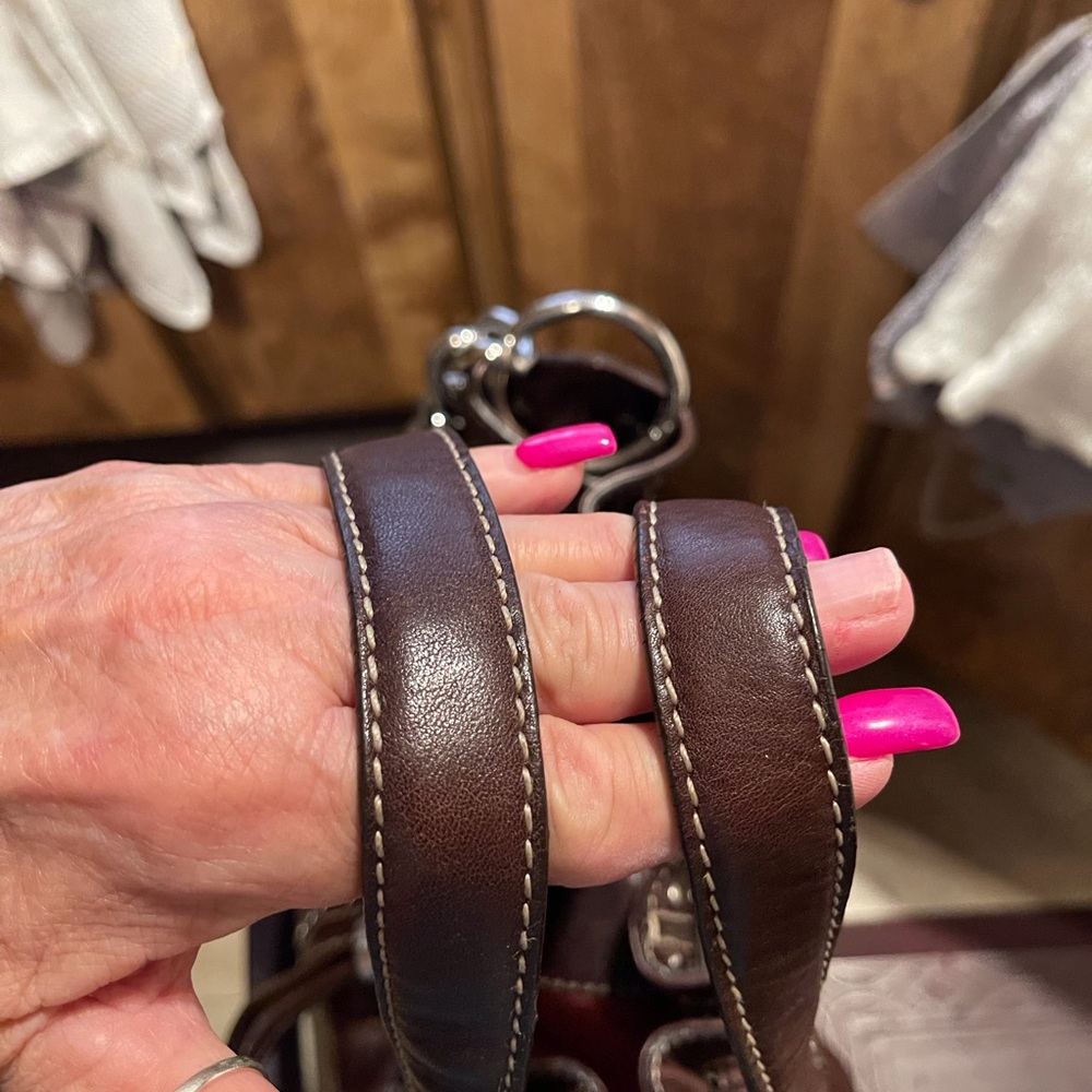 🤎Michael Kors Studded Uptown Chained Astor (RARE) Chocolate Brown - Picture 15 of 16
